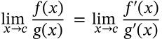 L'Hopital's Rule