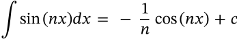 Integral of Sine