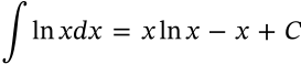 Integral of Logarithm