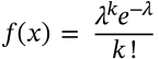 Poisson Distribution PMF