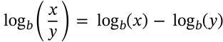 Logarithm Quotient