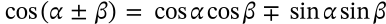 Ptolemy's Cosine Identity