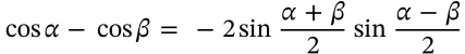 Cosine Product-Sum Identity