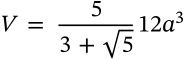 Volume of an Icasohedron