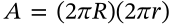 Surface Area of a Torus