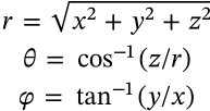 Cartesian to Spherical Coordinates