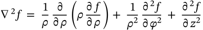 Laplacian in Cylindrical Coordinates