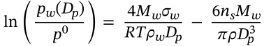 Köhler Equation