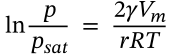 Ostwald-Freundlich Equation