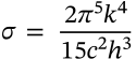 Stefan-Boltzmann Constant