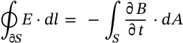 Faraday's Law (Integral Form)